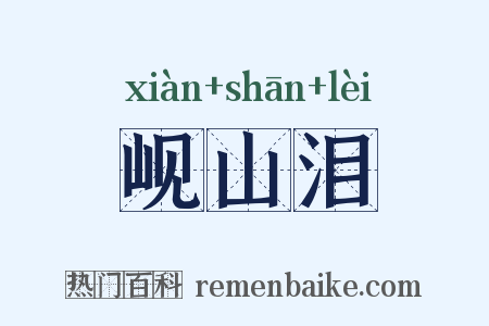 岘山泪是什么意思的图片